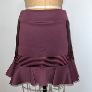Robert Rodriguez Ruffle Dark Purple Skirt 8